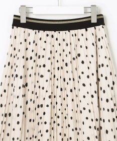 自由区 【セットアップ可】ドットプリント プリーツスカート