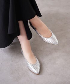 Pointer 本革編み込みパンプス