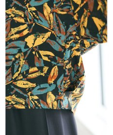 CRAFT STANDARD BOUTIQUE レーヨン柄プリントワイドシャツ