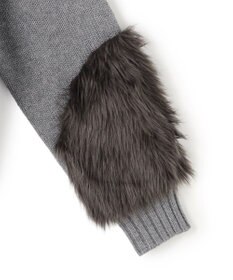 BEIGE， 【洗える】CHESTER / フェイクファーVネックカーディガン