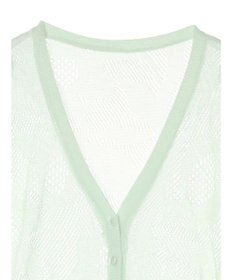 earth music&ecology 花柄シアーカーディガン