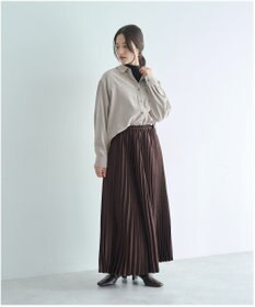 YECCA VECCA サテンプリーツスカート