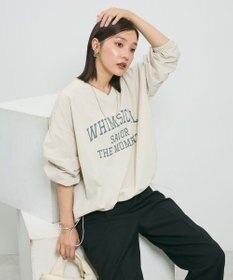 Green Parks ナイロンロゴＶネックプルオーバー