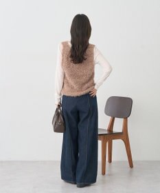 earth music&ecology ポンポンヤーンベスト