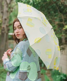 POLS 【POLS DOT】折りたたみ晴雨兼用日傘