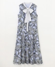 GRACE CONTINENTAL フラワー刺繍ミディドレス