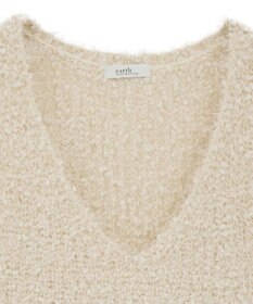 earth music&ecology ポンポンヤーンベスト