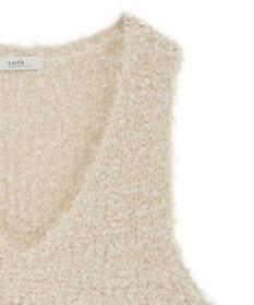 earth music&ecology ポンポンヤーンベスト