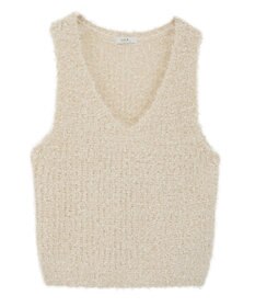 earth music&ecology ポンポンヤーンベスト