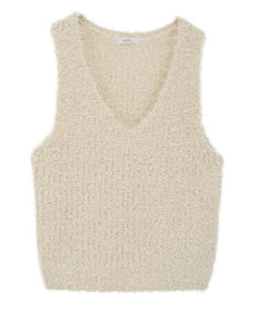 earth music&ecology ポンポンヤーンベスト