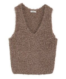 earth music&ecology ポンポンヤーンベスト