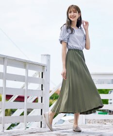 Tiaclasse 【洗える】リボン袖ブラウス