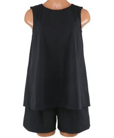 San-ai Resort（三愛水着楽園） 【カップ付きセット水着】タンキニ セット水着　無地【Ungrid（アングリッド）】