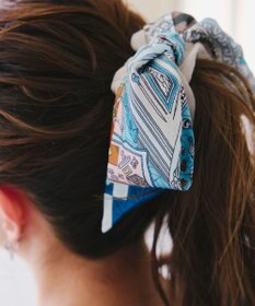 Tiaclasse 【2type】スカーフ柄シュシュ