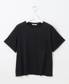 自由区 S 【カタログ掲載・洗える】クロッシェポケット Tシャツ