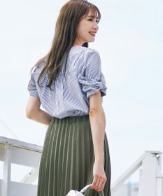 Tiaclasse 【洗える】リボン袖ブラウス