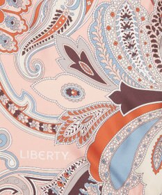 LIBERTY. ペイズリー ファンファーレ ジャカード シルクスカーフ 90