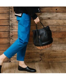 UNBILLION perche 牛革×ヤナギ底2wayトートバッグ