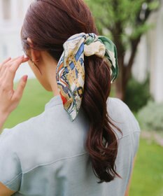 Tiaclasse 【2type】スカーフ柄シュシュ