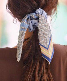 Tiaclasse 【2type】スカーフ柄シュシュ