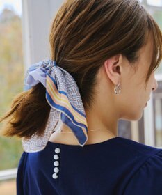 Tiaclasse 【2type】スカーフ柄シュシュ