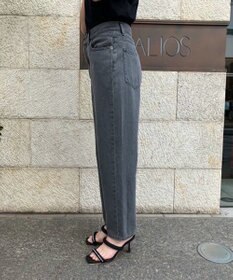 woadblue ＜坪田あさみさんコラボ＞SAROUEL Denim /サルエル デニムパンツ グレー