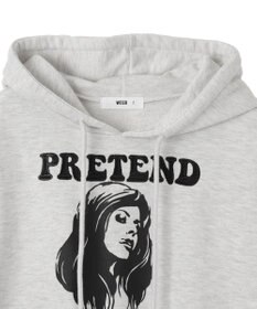 WEGO ガールプリントプルパーカー