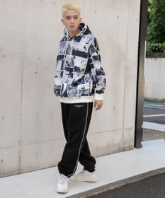 WEGO 総柄BIGプルパーカー