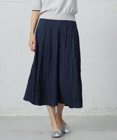 J.PRESS LADIES 【洗える】リンクルリッド フレアー スカート