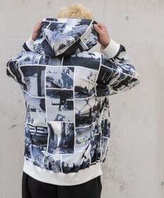 WEGO 総柄BIGプルパーカー