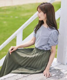 Tiaclasse 【洗える】リボン袖ブラウス