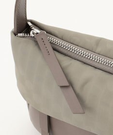 Y'SACCS はっ水ドットジャカード リサイクルレザーコンビ ショルダー