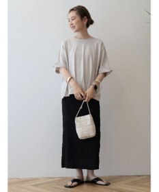 AMERICAN HOLIC 接触冷感バックタック袖折り返しカットプルオーバー