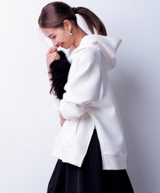 UNFILO 【WEB限定】BEAUTY FORM JERSEY サイドZIP フーディ