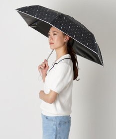MOONBAT POLO RALPH LAUREN（ポロ ラルフローレン）晴雨兼用日傘 ドット 遮光率100% 遮熱 遮熱 UV