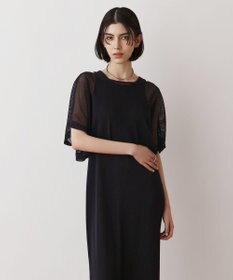 GRACE CONTINENTAL メッシュレイヤードワンピース