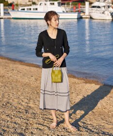 Tiaclasse L 【小倉優子さん着用】【洗える】サマーニットショートパーカー