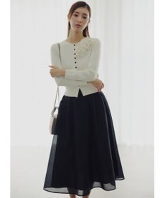 TOCCA 【宮本茉由さん着用】GLOW CORSAGE KNIT ニットカーディガン