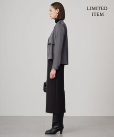 ICB 【WEB限定・洗える】シルキーツイル  クロップドシャツ