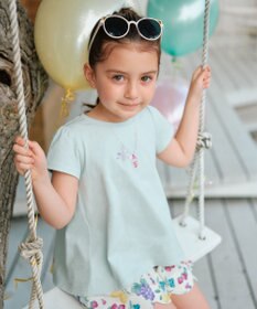 ANY KIDS 接触冷感 しろくま バックシャン Tシャツ