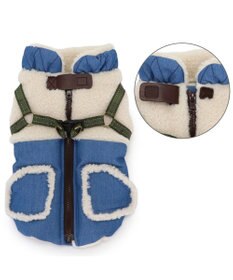 PET PARADISE ペットパラダイス デニム アウターハーネス 小型犬