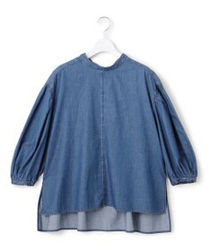 23区 【SLOW/一部店舗限定】ライトオンス デニム バックリボン ブラウス