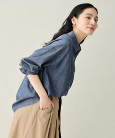 ANY L シアーデニムオーバーシャツ