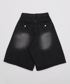 WEGO バックフラップポケットデニムハーフパンツ