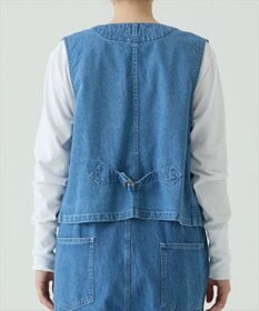caqu デニムワークベスト