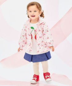 MIKI HOUSE HOT BISCUITS 【80-120cm】キャビット×さくらんぼ 総柄ウインドブレーカー