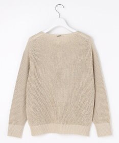 自由区 L リネンミドルゲージプルオーバー ニット