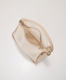 TOPKAPI 【TREASURE TOPKAPI】プリント 巾着バッグ付き メッシュ ワンハンドルバッグ