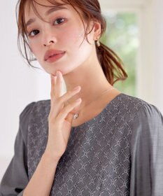 Tiaclasse L 【洗える】レース切替ワンピース