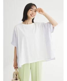 Green Parks 異素材脇切り替えドッキングプルオーバー